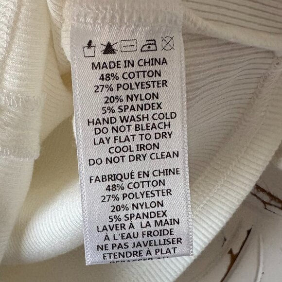 NWT - Paper Crane Cream Keyhole Crop Top - Picture 8 of 8